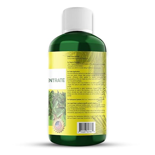 Organic Premium Kelp Seaweed Fertilizer for Jade - Liquid Fertilizer - Liquid Plant Food - Nutrient-Rich Soil Enhancer - Natural Plant Food for Jade Plant (32 OZ)