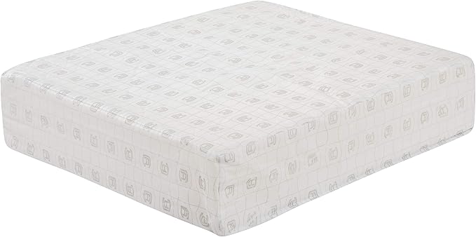 Classic Accessories Montlake FadeSafe Water-Resistant 21 x 20 x 4 Inch Wide Back Patio Quilted Lounge Cushion, Grey