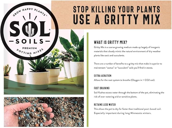 Cactus Gritty Mix - 2 Quarts