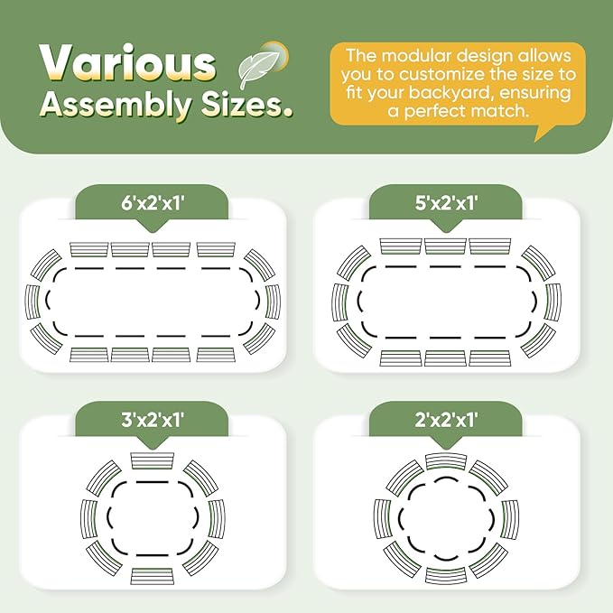 KING BIRD Raised Garden Bed Kit 2025 Upgraded Modular DIY Galvanized Planter Garden Box Outdoor for Gardening, Vegetables, Flowers, Elegant Roman Column Design, 47x24x24 in, Silver