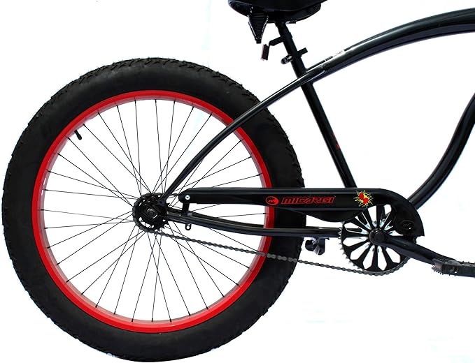 Micargi Slugo A Male 26" Beach Cruiser Bike with 1-Speed Disc Brakes and FAT Tires