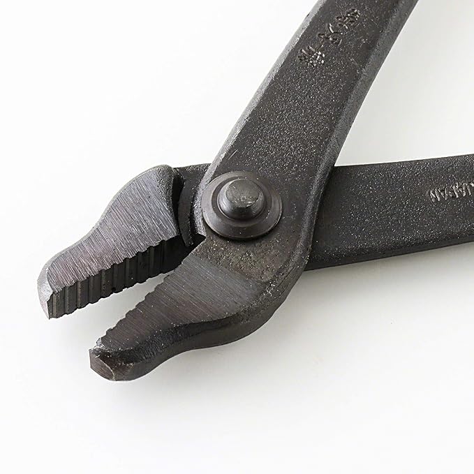 Wazakura Hanafubuki Hand Forged Bonsai Pliers MADE IN JAPAN 8.25inch(210mm), Bonsai Training Wire Plier, Japanese Garden Tool- Black