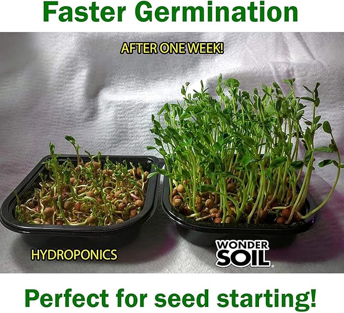 WONDER SOIL | 1000 Organic Seed Starter Pellets | Ready to Plant Seed Starting Soil Loaded with Pre-Mixed Nutrients | Fast Germination | Indoor or Outdoor | 1000 Count