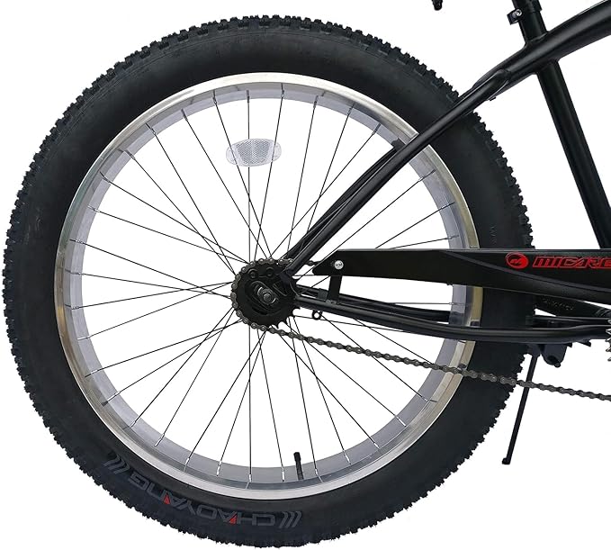 Micargi Slugo A Male 26" Beach Cruiser Bike with 1-Speed Disc Brakes and FAT Tires