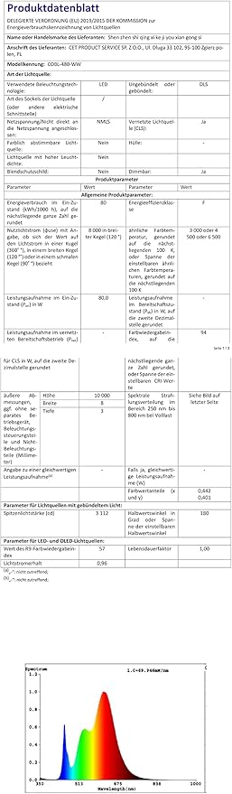 15M/49.2ft 24V COB LED Strip Light Waterproof IP65 Cool White 6000K Uniform Glow 5760LEDs CRI 93+ Flexible LED Tape Lights for DIY Cabinet Bedroom Kitchen Home Decor(No Power Supply)