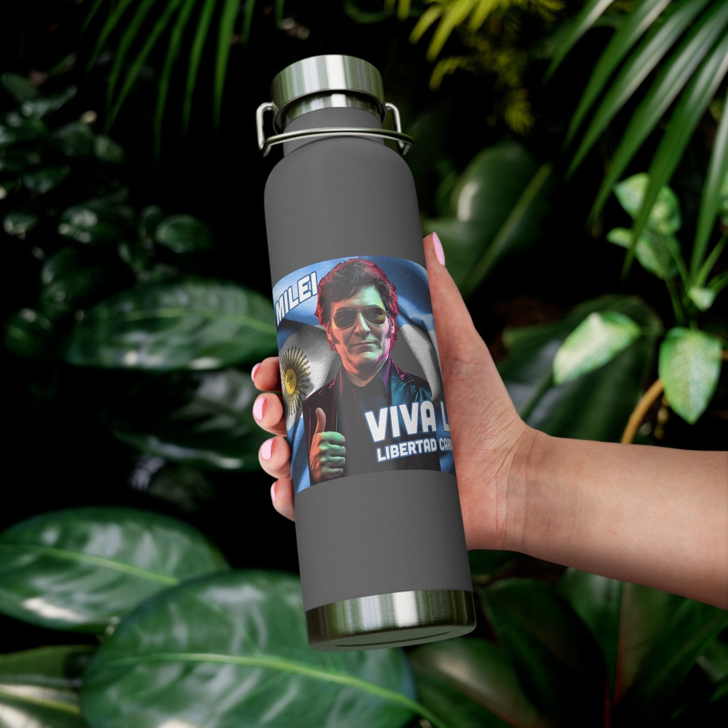 Javier Milei Copper Vacuum Insulated Bottle, 22oz
