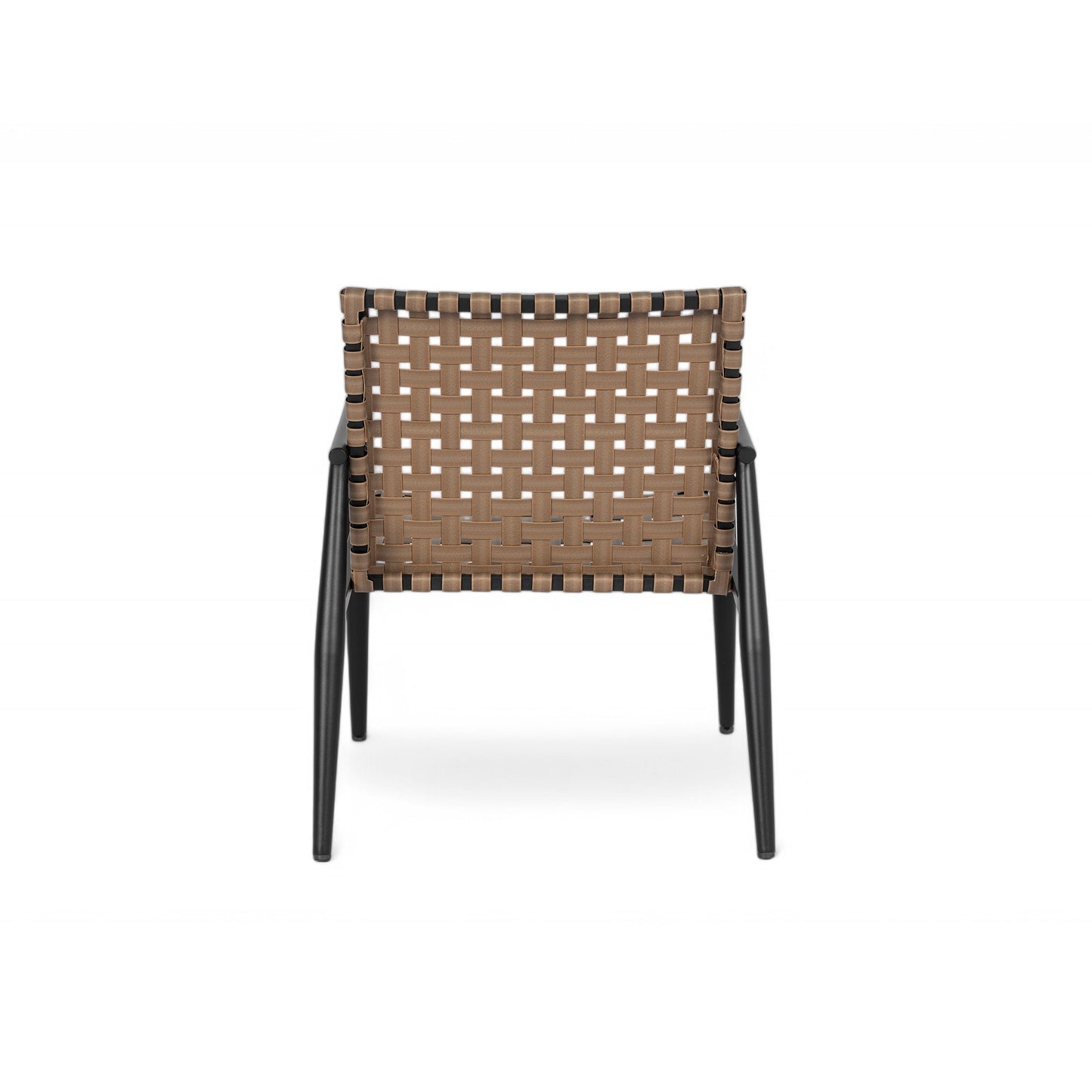 Modern Outdoor Chat Set: 2 Rattan Chairs with Side Table