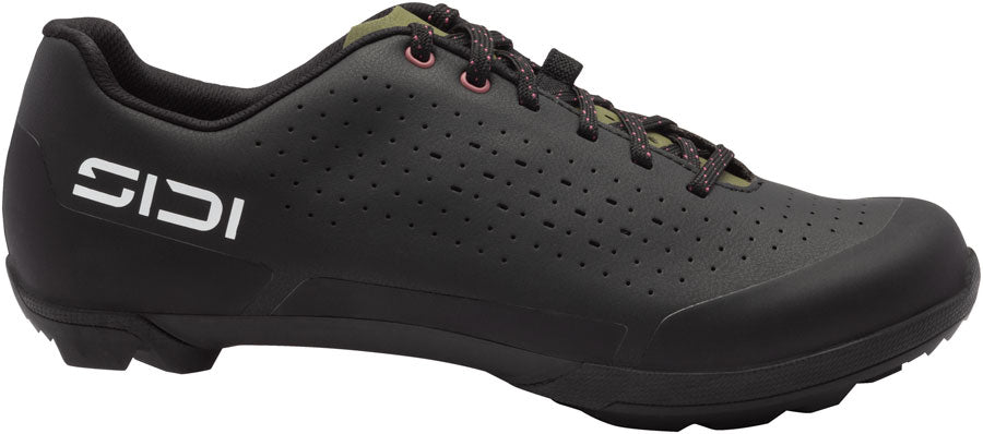SIDI Asper Laces Gravel Shoes - Men's Black/Olive Green 44