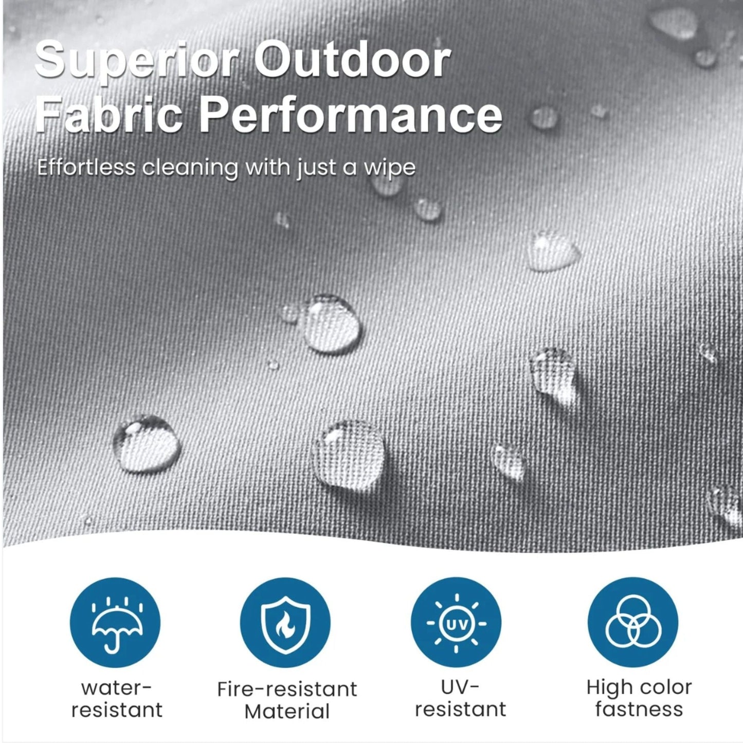 All-Weather Loveseat Sofa With Thick Cushions