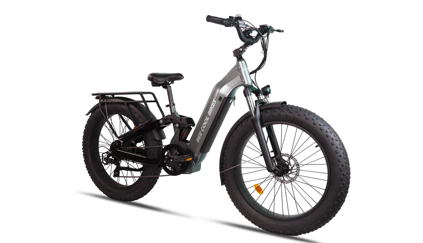 Bee Defender Step-Thru Full Suspension Step-Thru Mountain Electric Bike