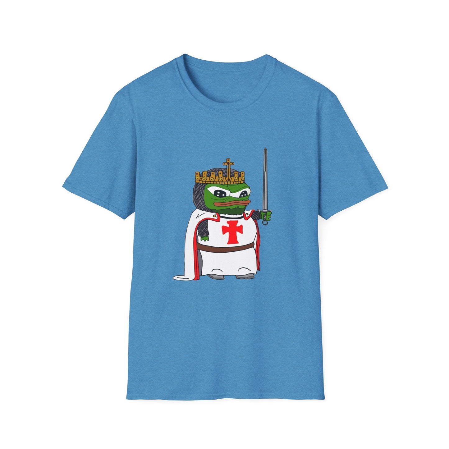 Crusader Pepe God Wills It Meme T-Shirt - Deus Vult Knight - 4LibertyShop.com