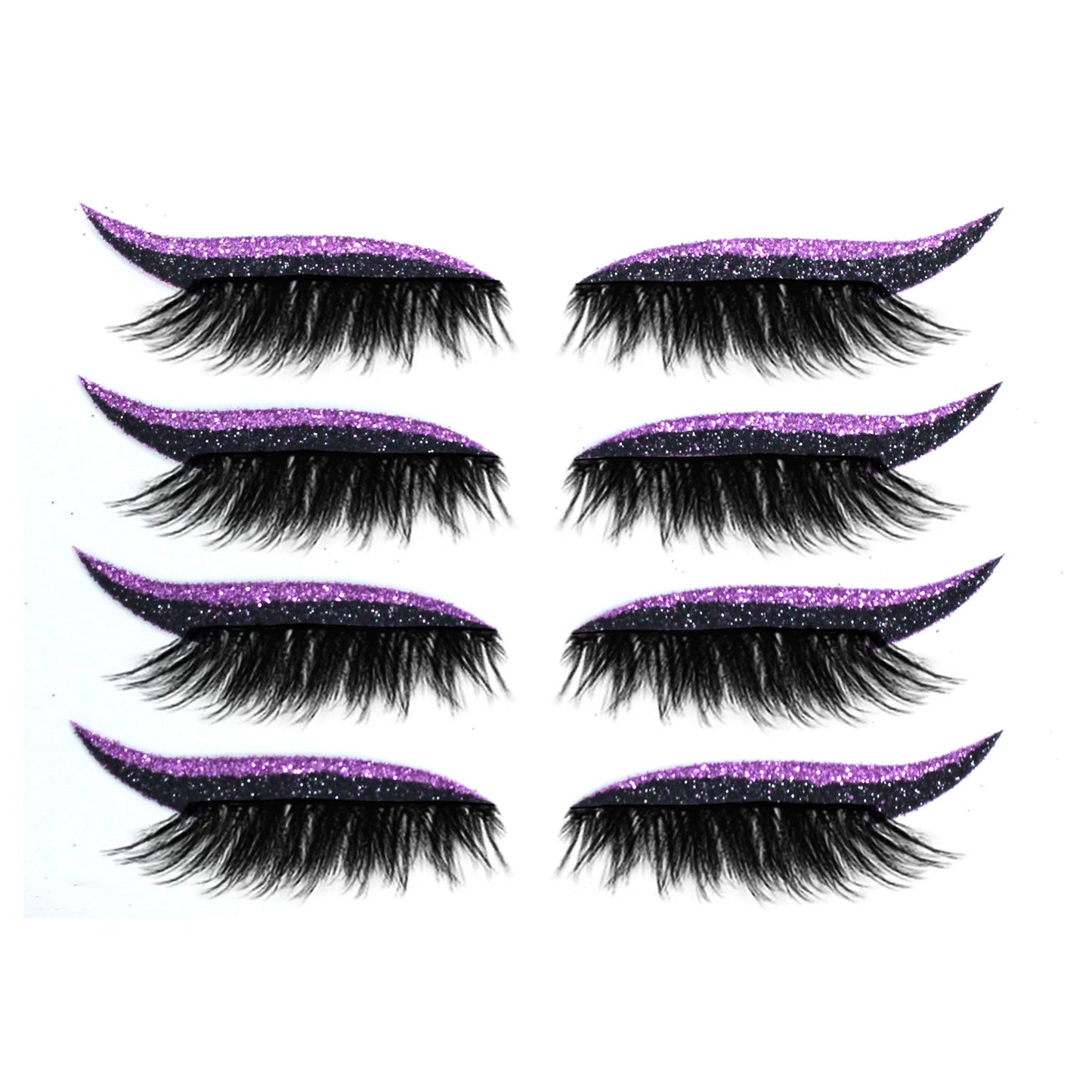 New Glitter Self-Adhesive Eyeliner Eyeshadow Sticker Double Eyelid False Eyelashes Waterproof Party Eye Makeup Sticker