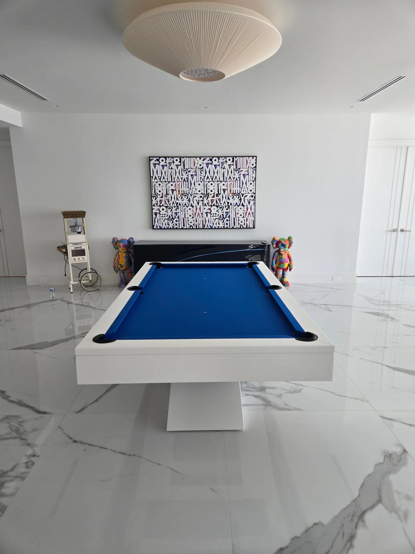 White Billiards Ultimate Modern Slate Pool Table