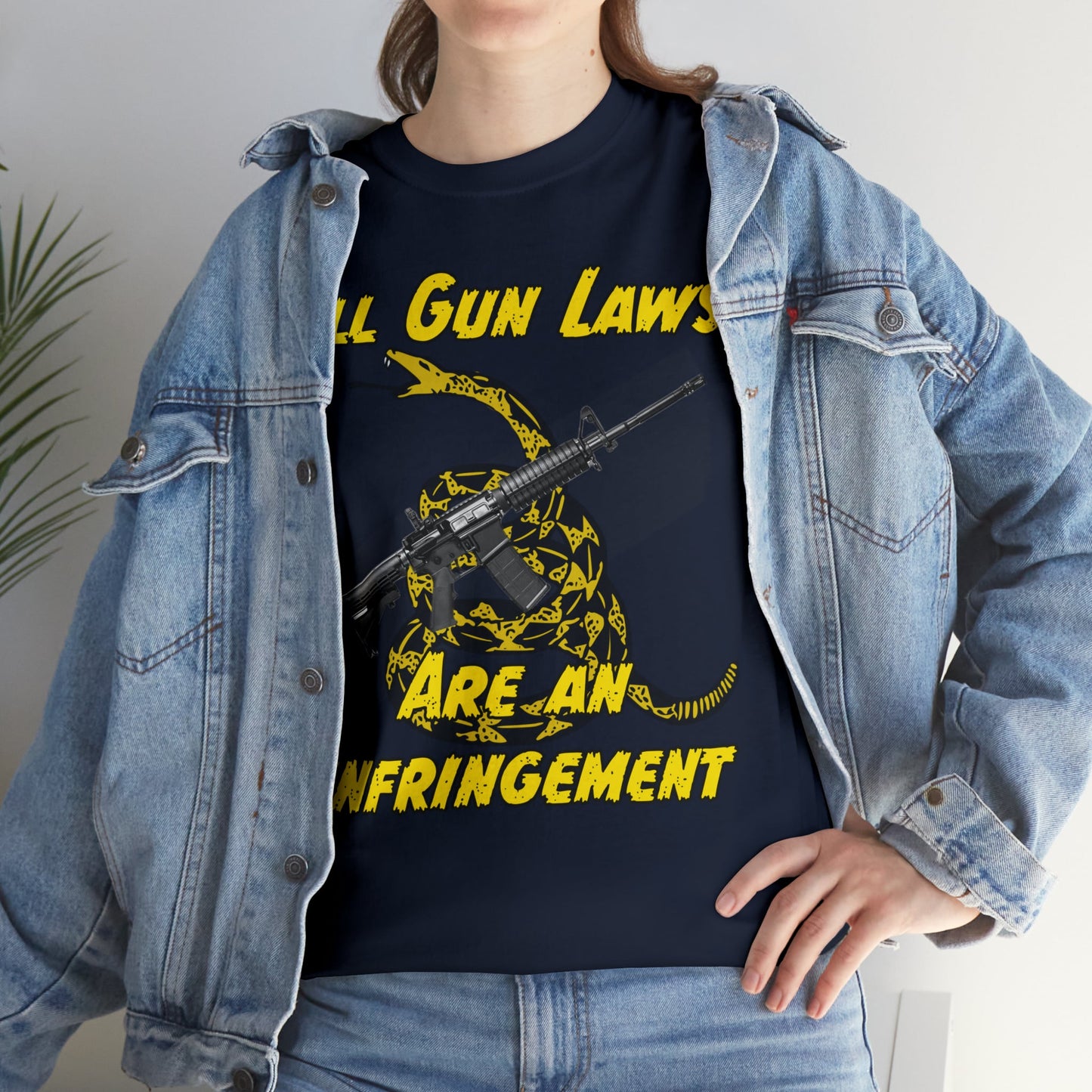 All Gun Laws Are Infringements AR15 Gadsden T-Shirt