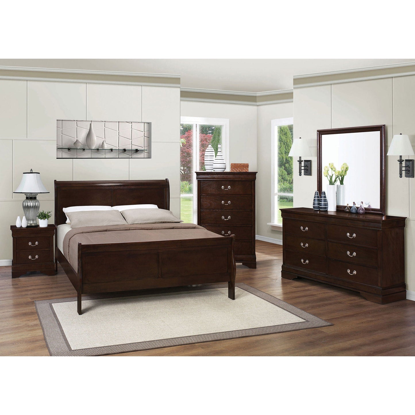 Demetra - 2 Drawer Nightstand - Cappuccino