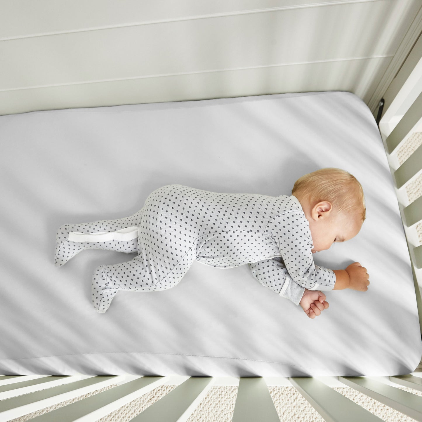 BedGear Dri-Tec Crib Sheet, Bright White