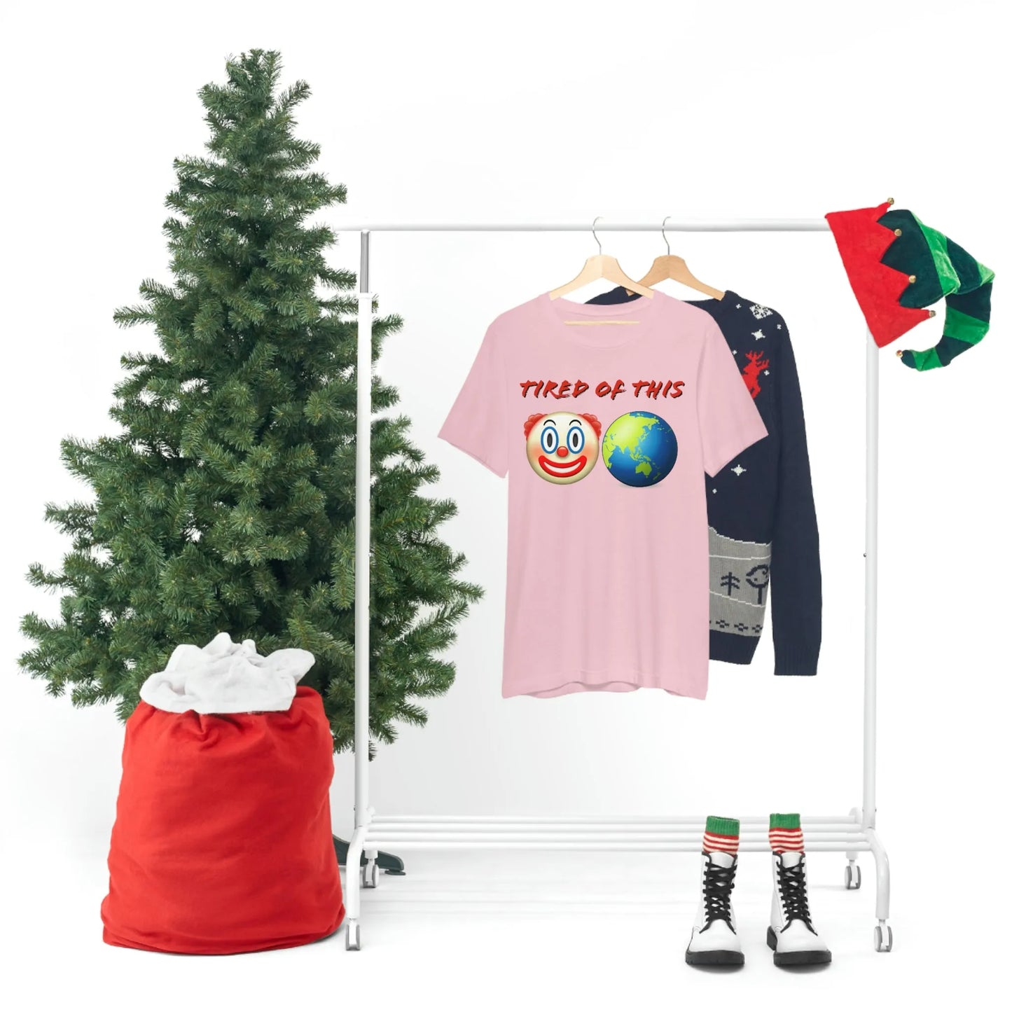 Tired Of This Clown World Emoji T-Shirt