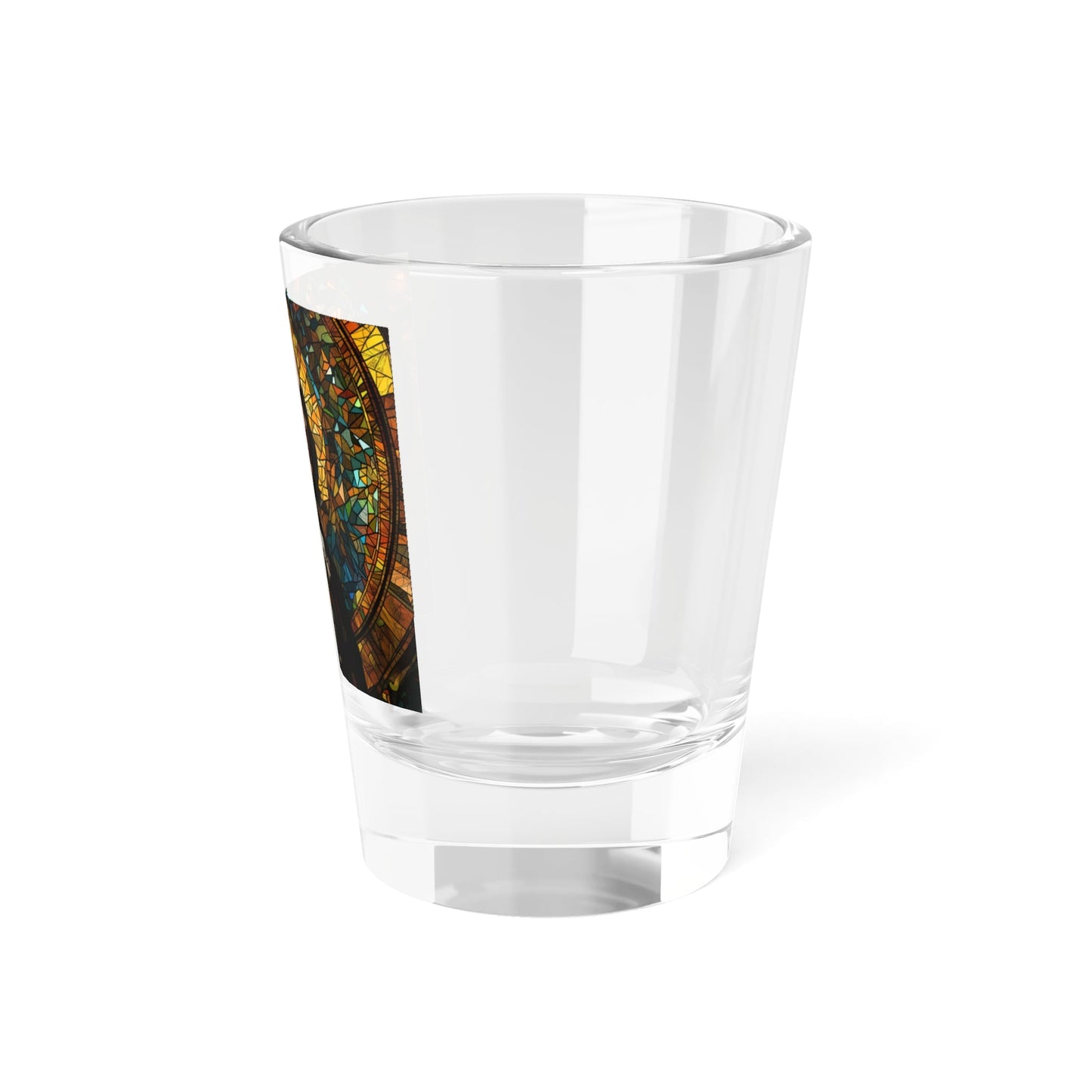 Benjamin Franklin Stained Glass Shot Glass, 1.5oz - 4LibertyShop.com