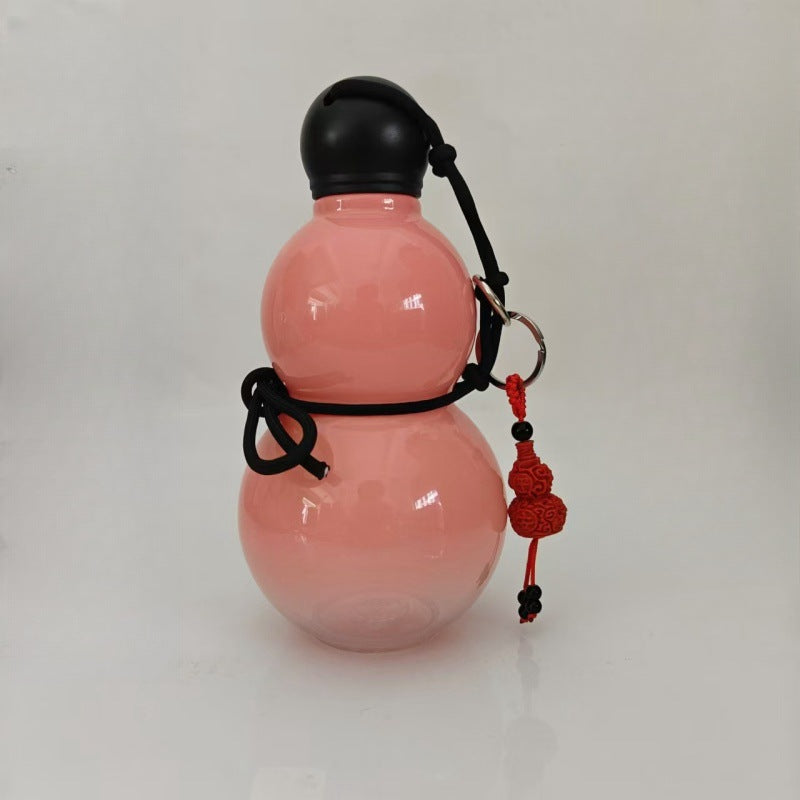 New plastic sports water cup Internet celebrity gourd kettle space cup boys and girls water cup large capacity
