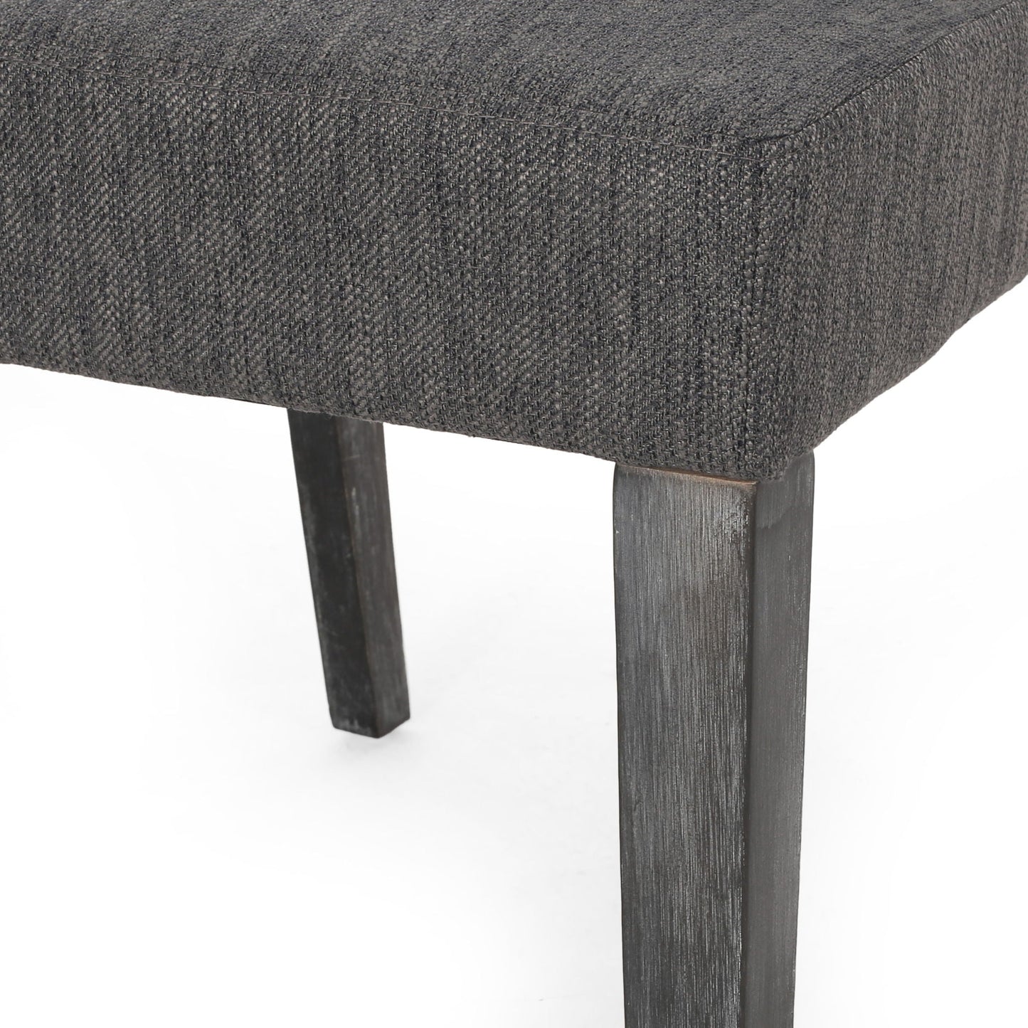 Contemporary Dining Chair with Upholstered Seating and Tapered Legs