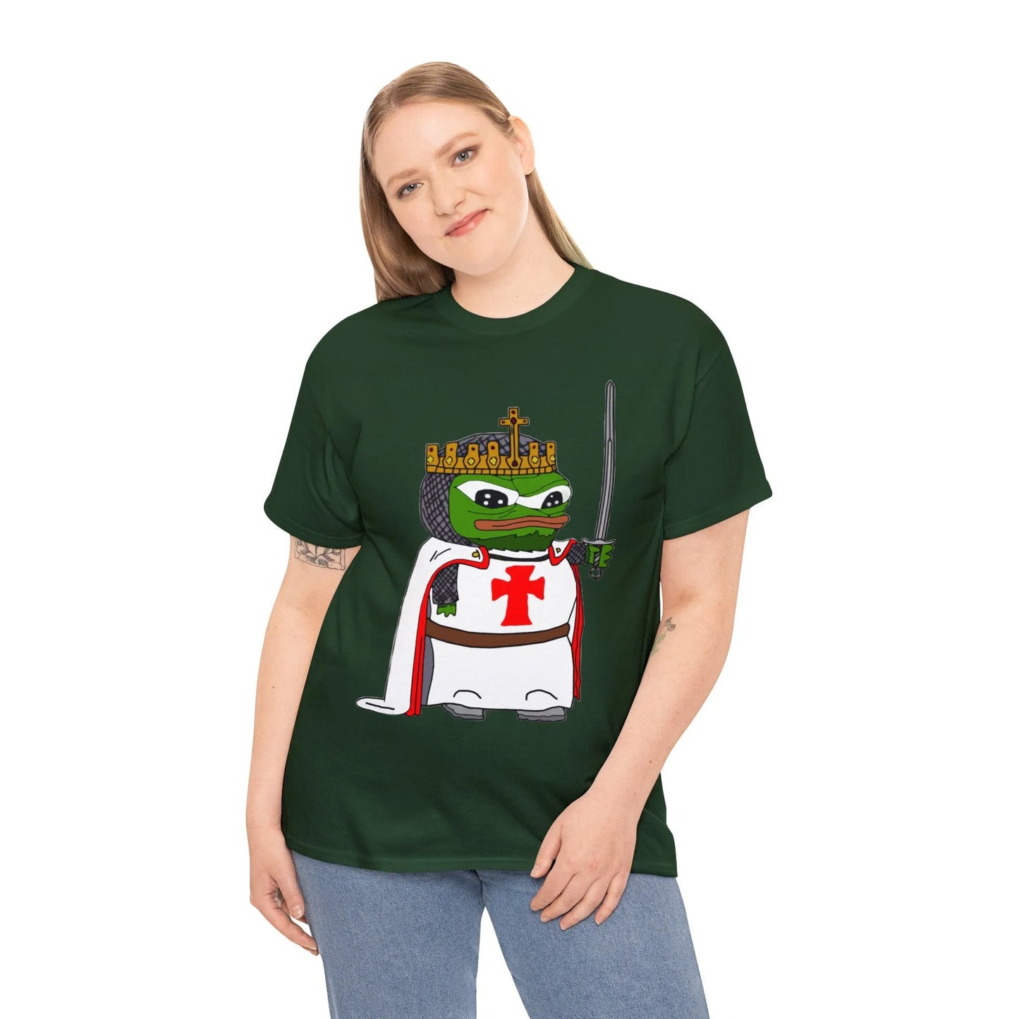 Pepe the Frog Crusader Knight T-Shirt - Deus Vult Meme - 4LibertyShop.com
