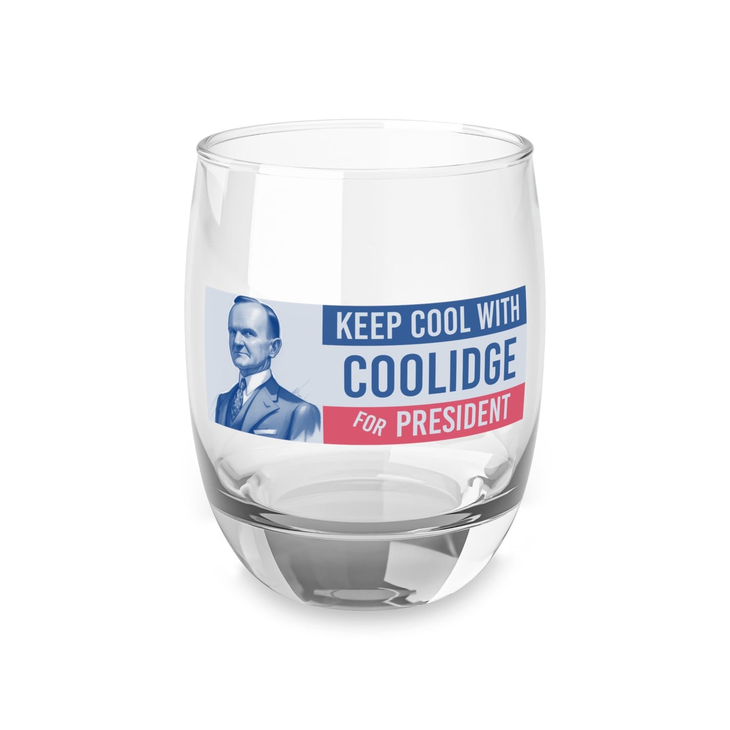 Cool with Coolidge Whiskey Glass - 4LibertyShop.com