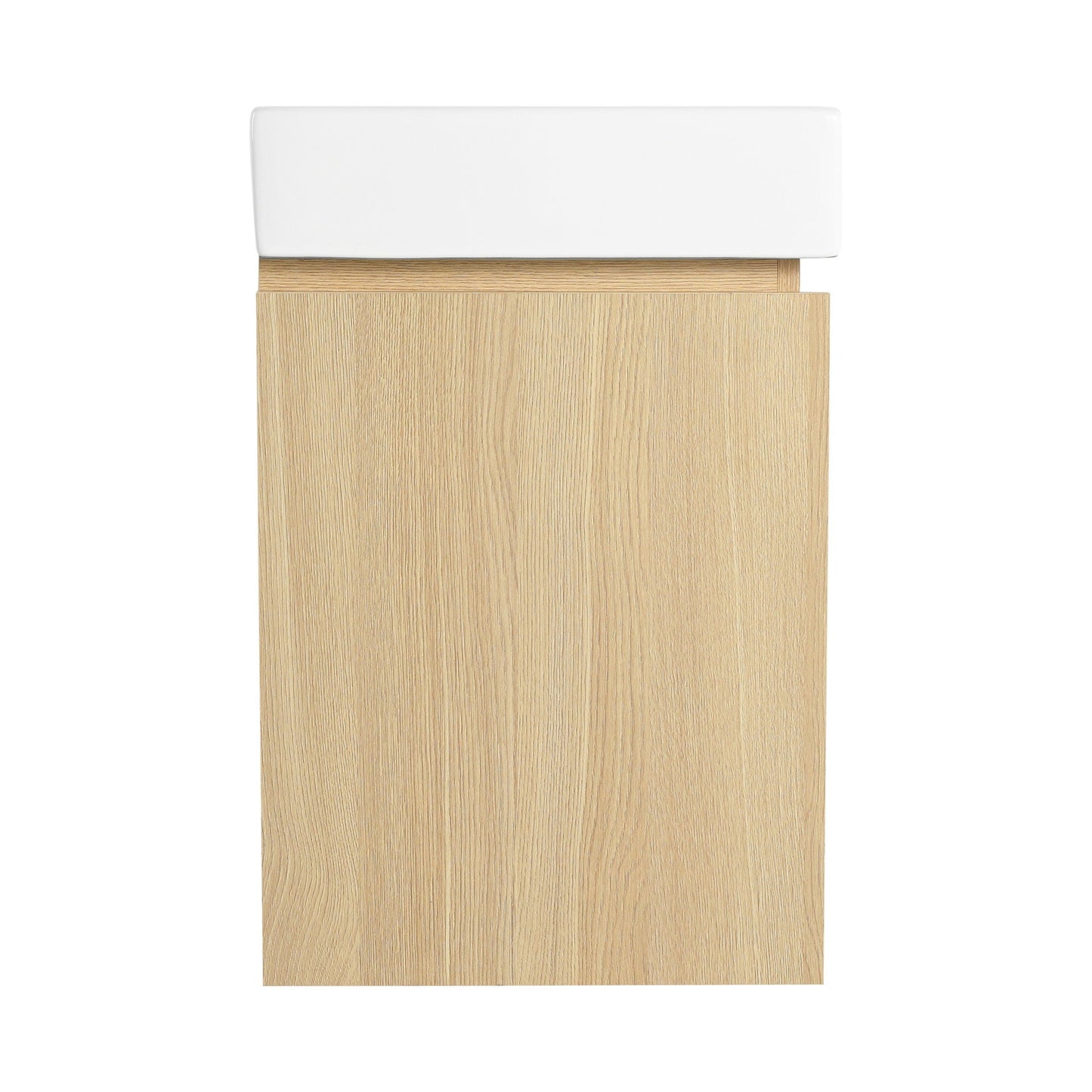 Modern Bathroom Vanity With Ceramic Basin, Wall Mounted Floating Sink Combo, Storage Cabinet