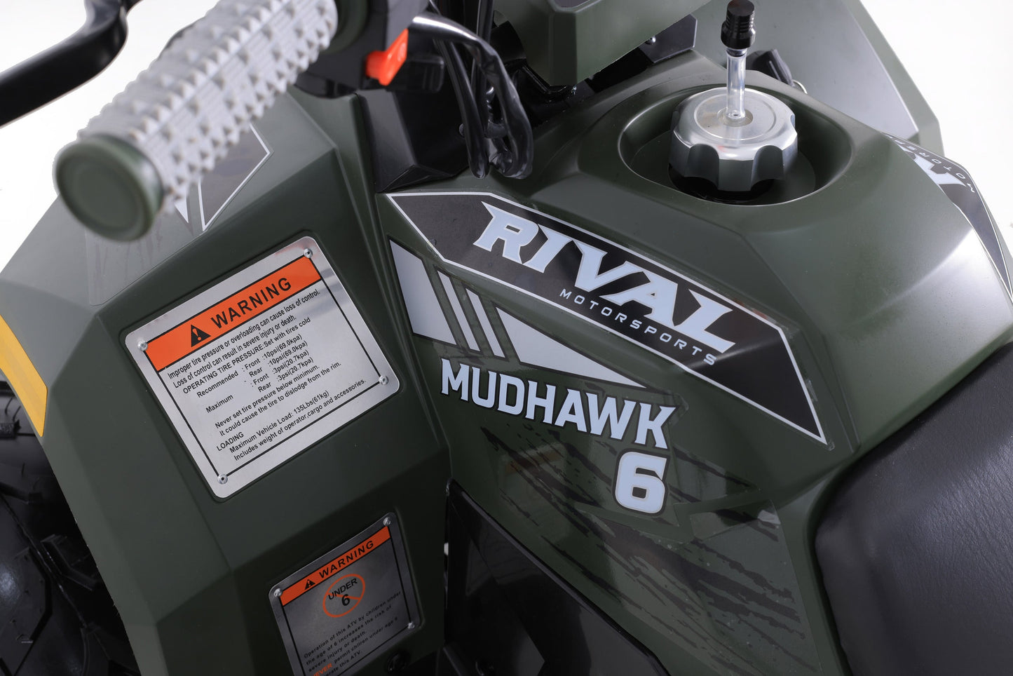 Tao Motor Mudhawk 6 Youth ATV with Remote Shut Off