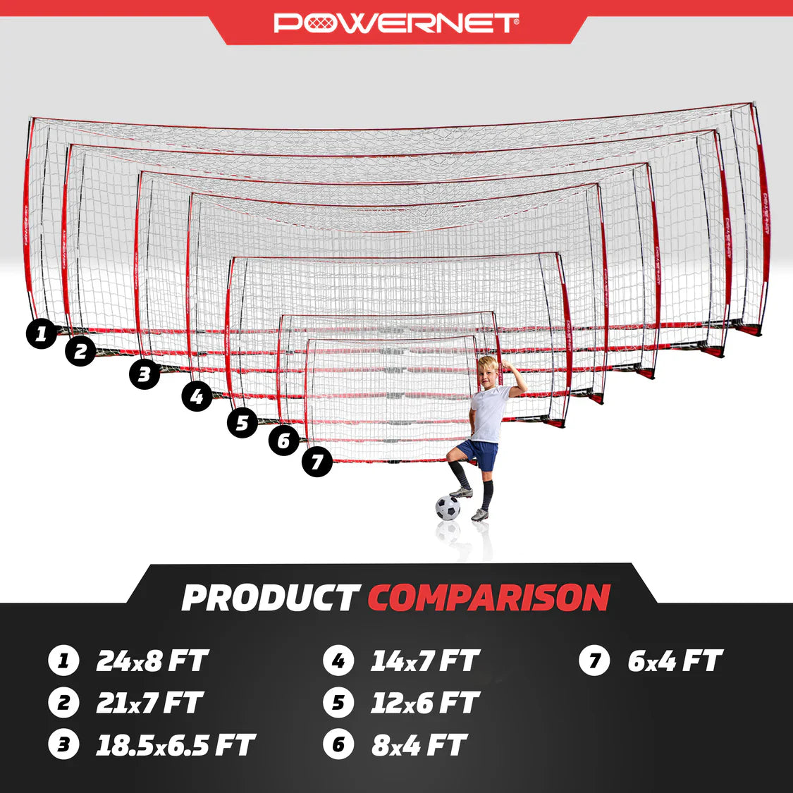 Powernet Portable 21x7 FT Soccer Goal