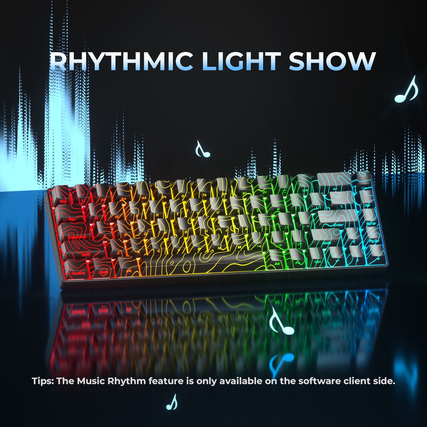 XVX HE68 Rapid Trigger Gaming Hall Effect Keyboard Gateron Magnetic swiths 68% Wired Mechanical Keyboard with IMD-Tech Keycaps