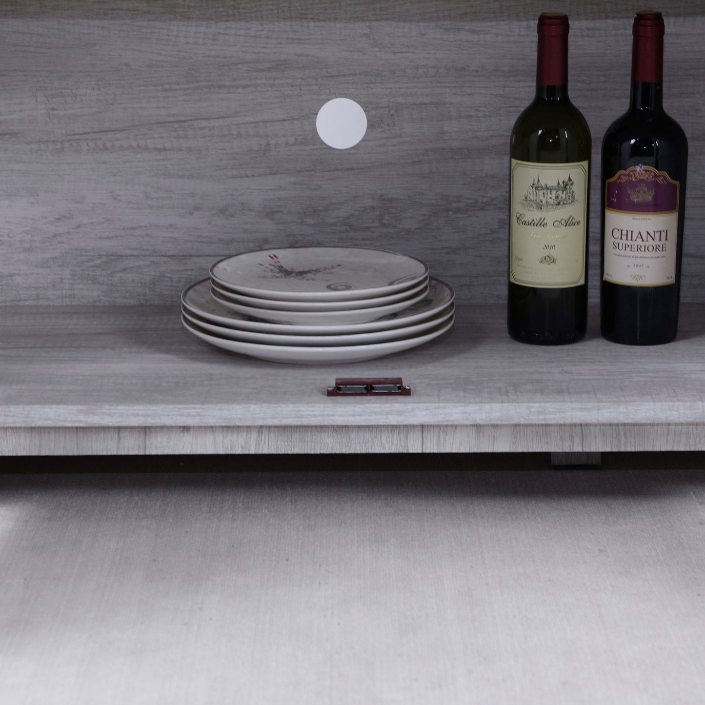 3 Door Mirrored Sideboard Cabinet With Adjustable Shelves