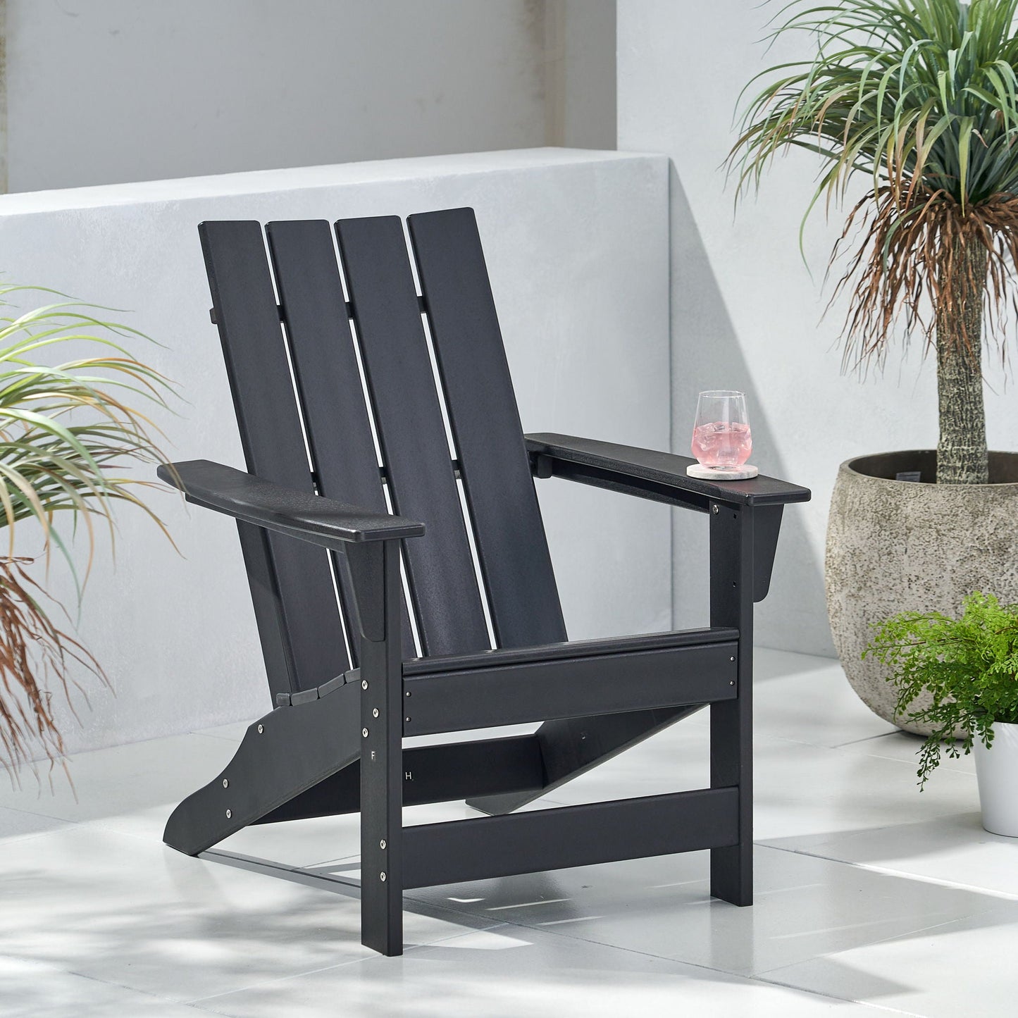Enigmara Outdoor High Density Resin Adirondack Chair