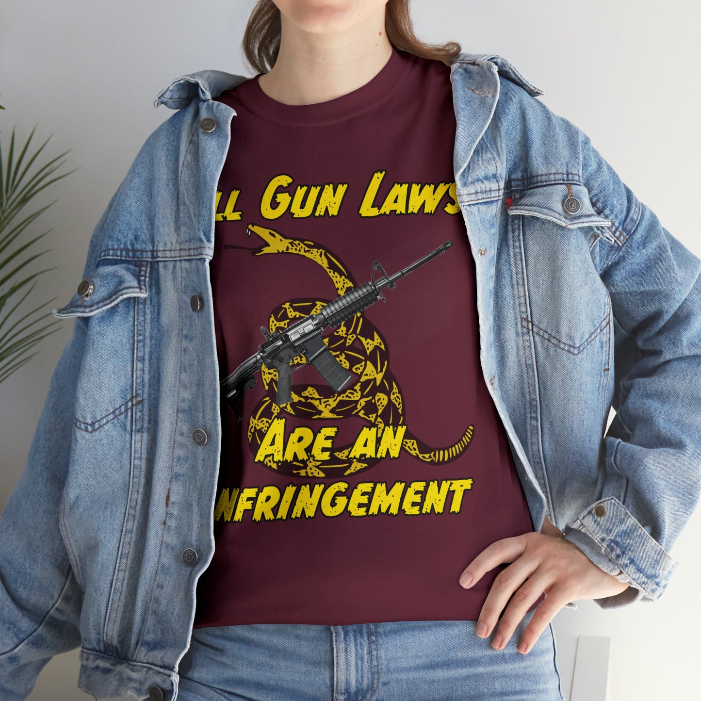 All Gun Laws Are Infringements AR15 Gadsden T-Shirt