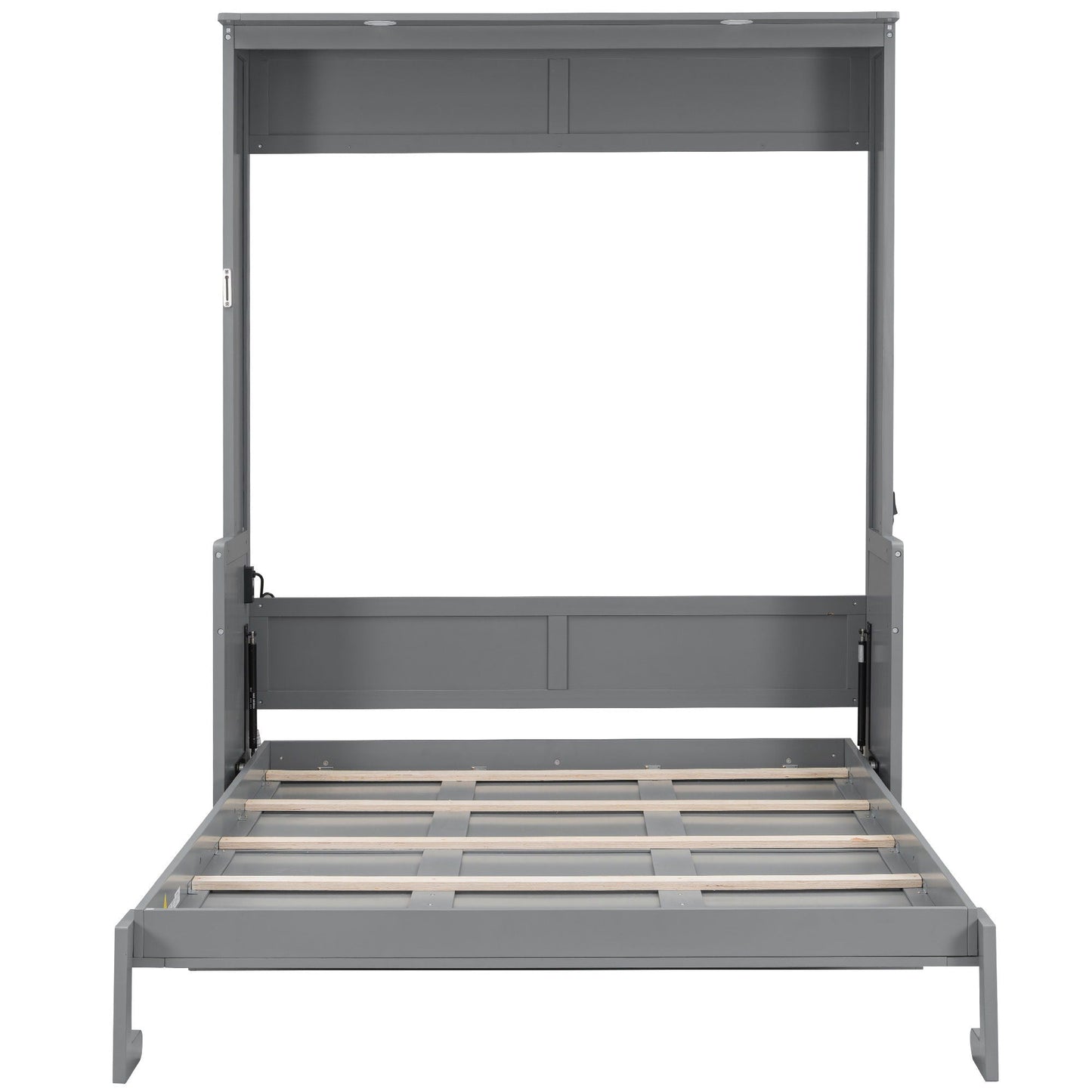 Murphy Bed With Desk, LED Lights & USB Charging Station