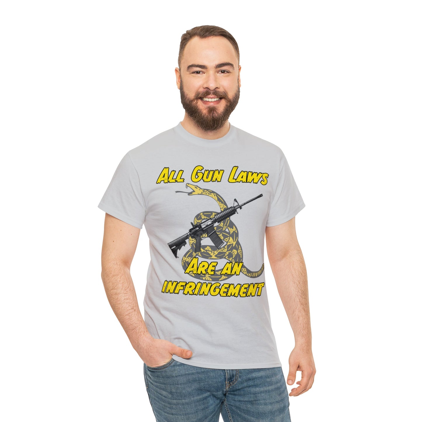 All Gun Laws Are Infringements AR15 Gadsden T-Shirt