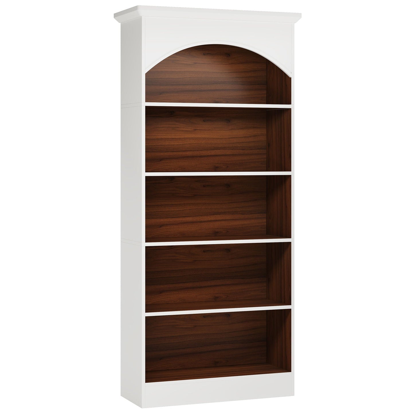 5 Tier Library Bookcase For Living Room