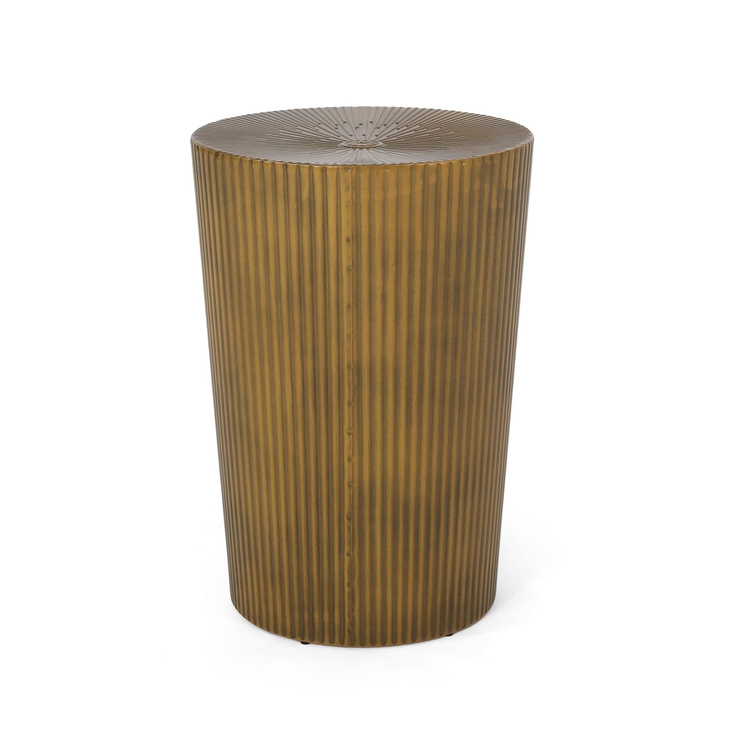 Langseth Iron Sunburst Side Table Modern Design