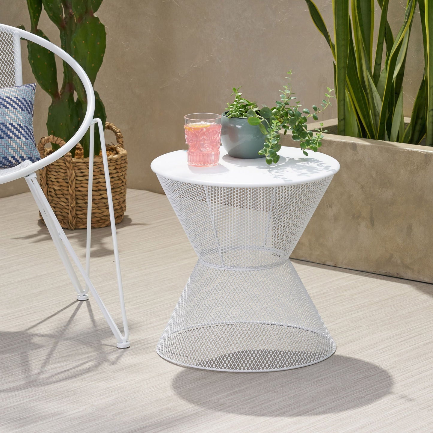 Nevada Contemporary Side Table With Design