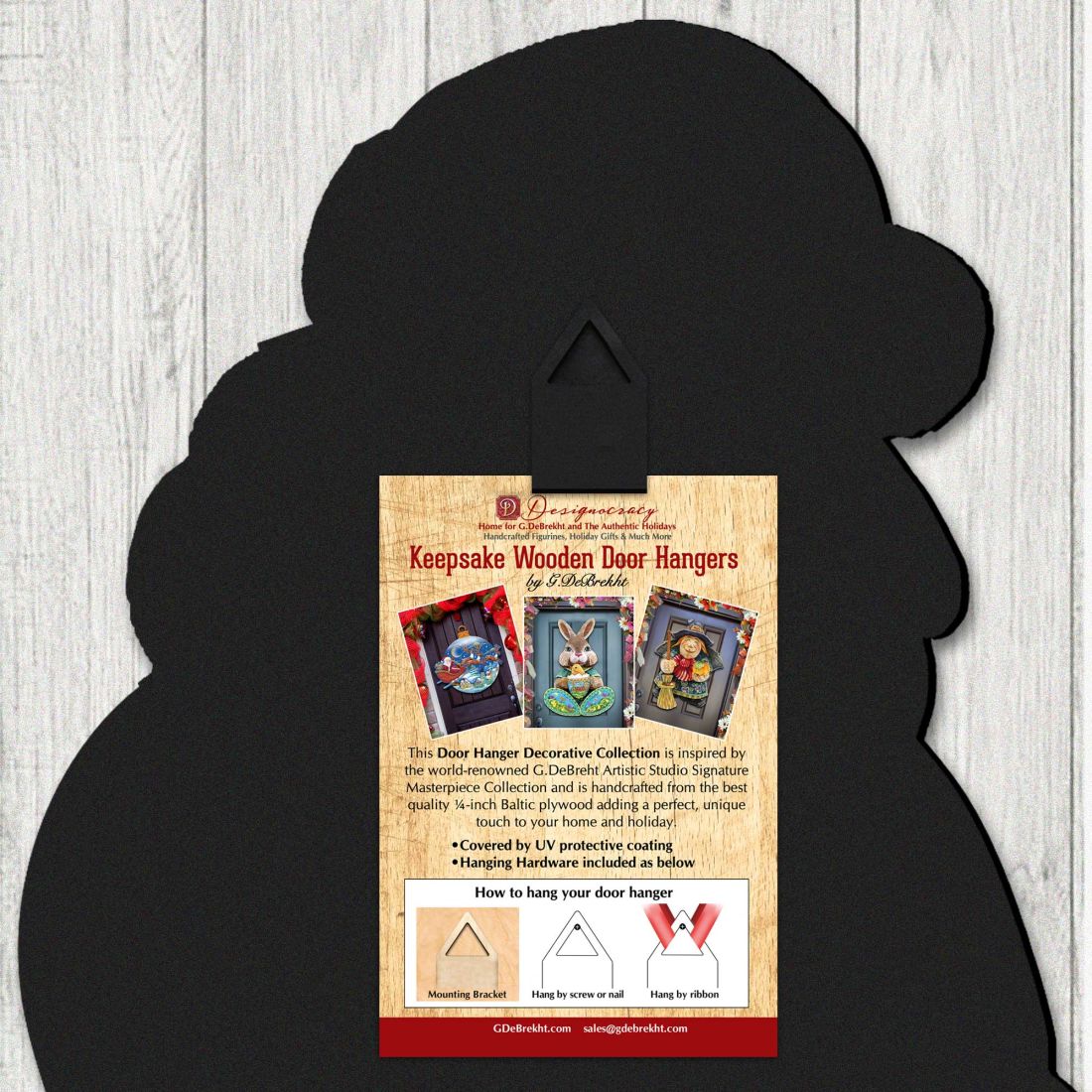 Holy Family Nativity Door Decor by Susan Winget - Nativity Holiday Decor - 8471112H-SW
