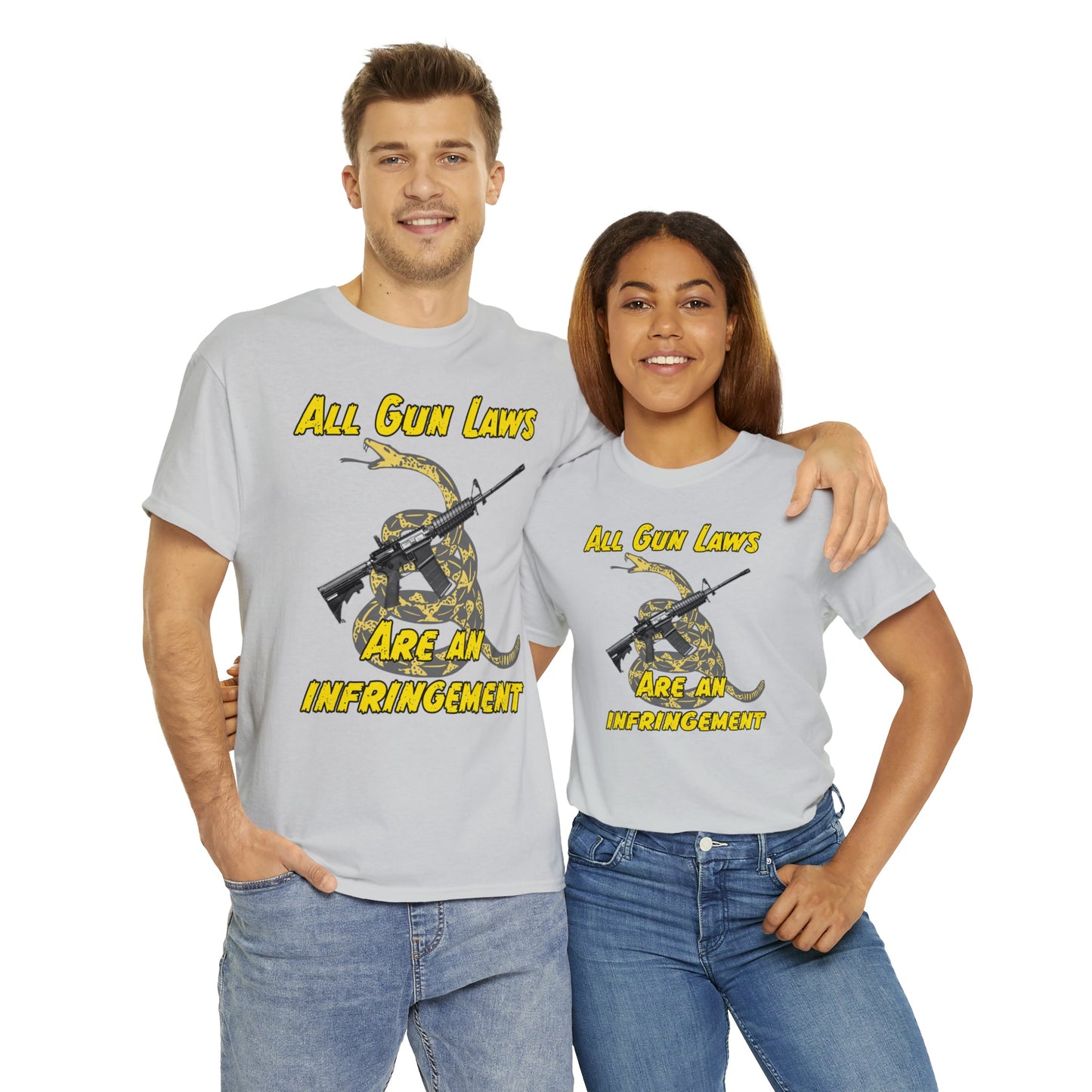All Gun Laws Are Infringements AR15 Gadsden T-Shirt