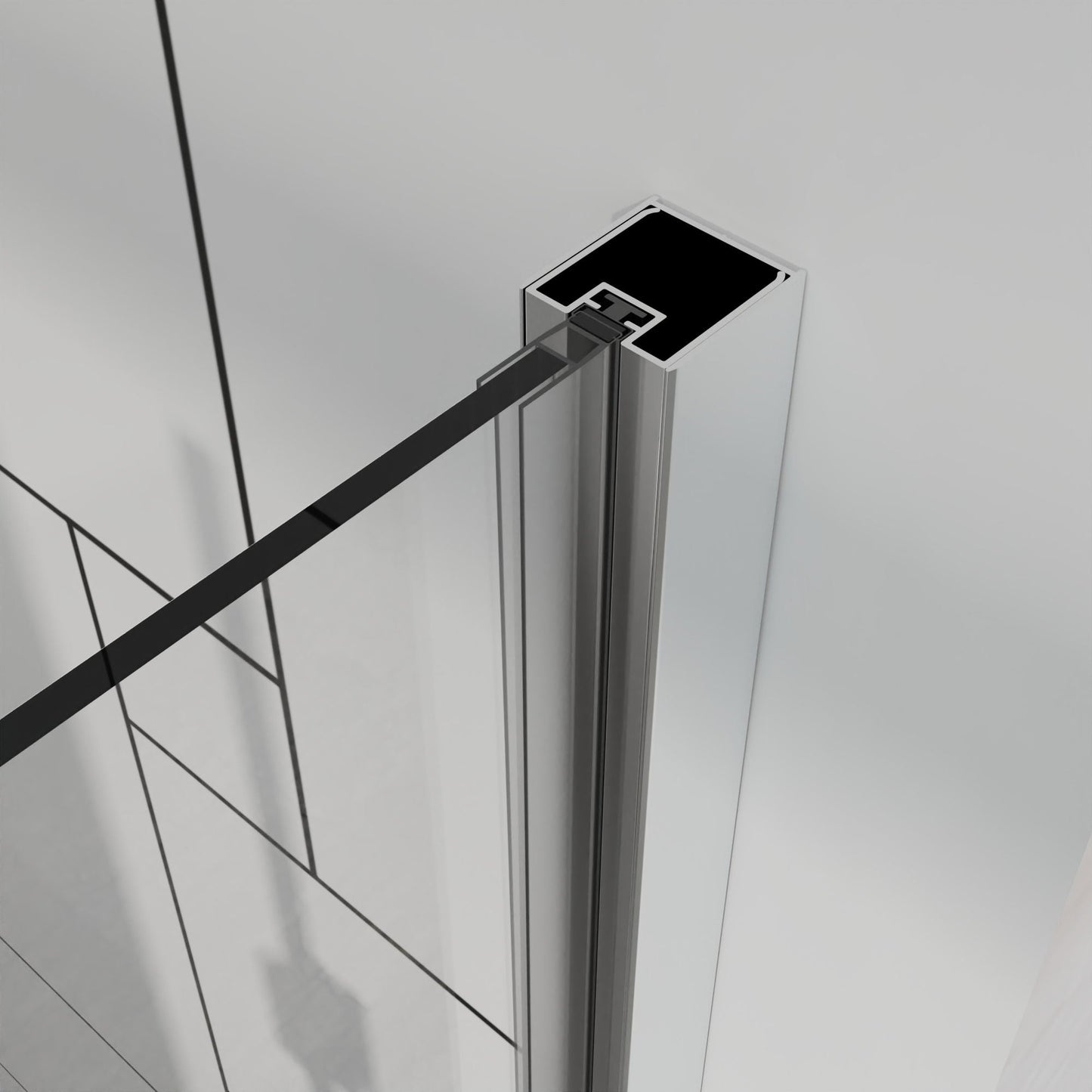 Frameless Bi Fold Shower Doors 30" W X 72" H - Chrome