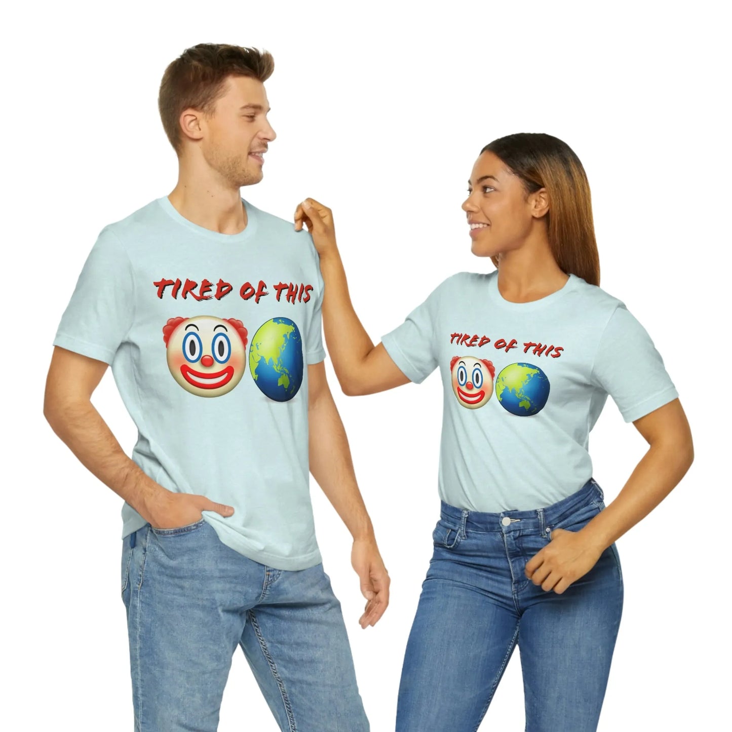 Tired Of This Clown World Emoji T-Shirt
