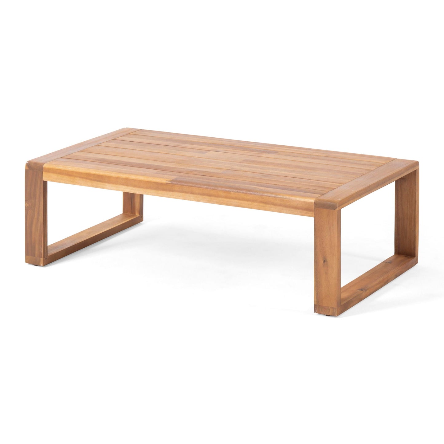 Paloma Contemporary Loveseat and Coffee Table Set with Weather Resistant Cushions