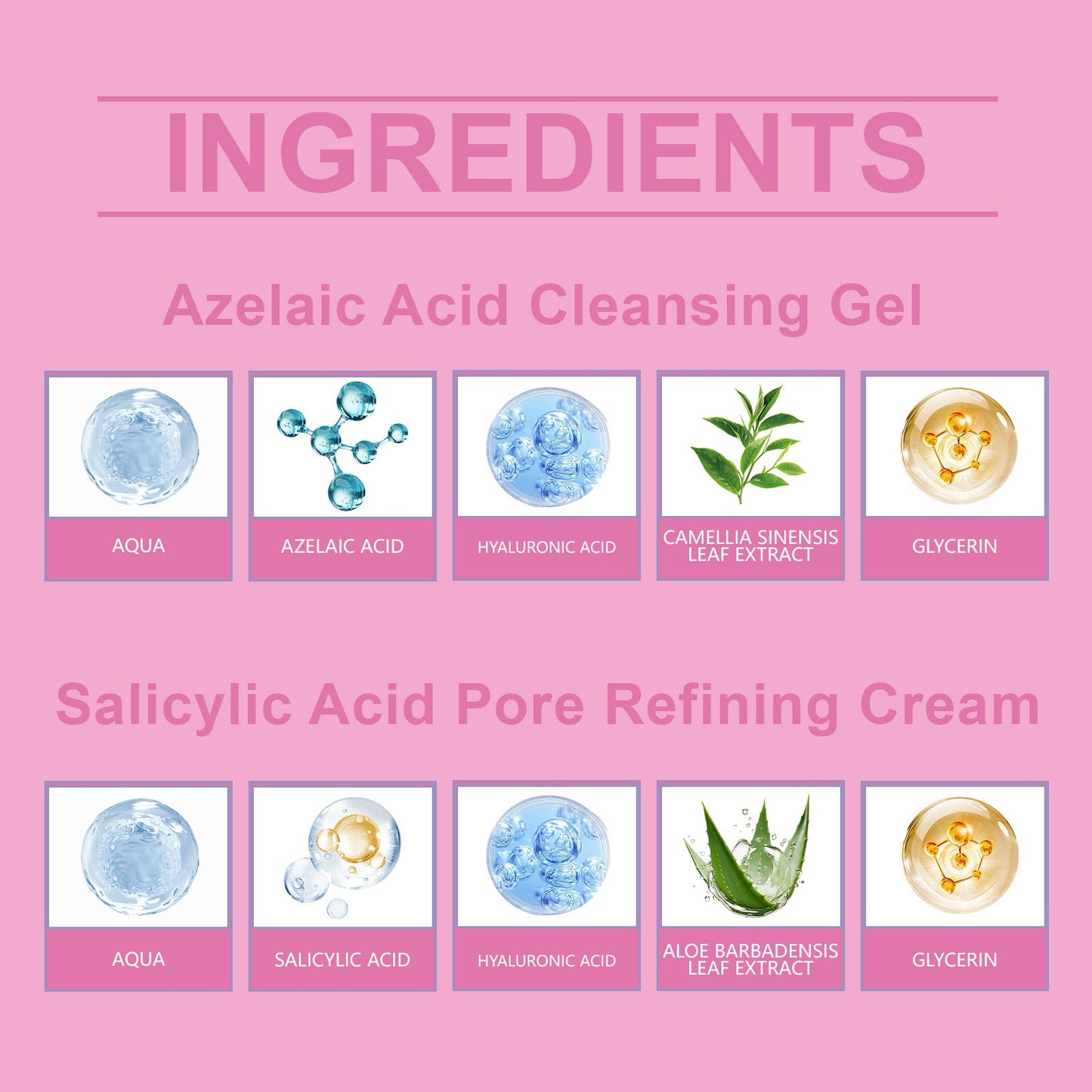 Pore Refinement Essence Set, Deeply Clean The Skin And Fine Pore Skin Cream
