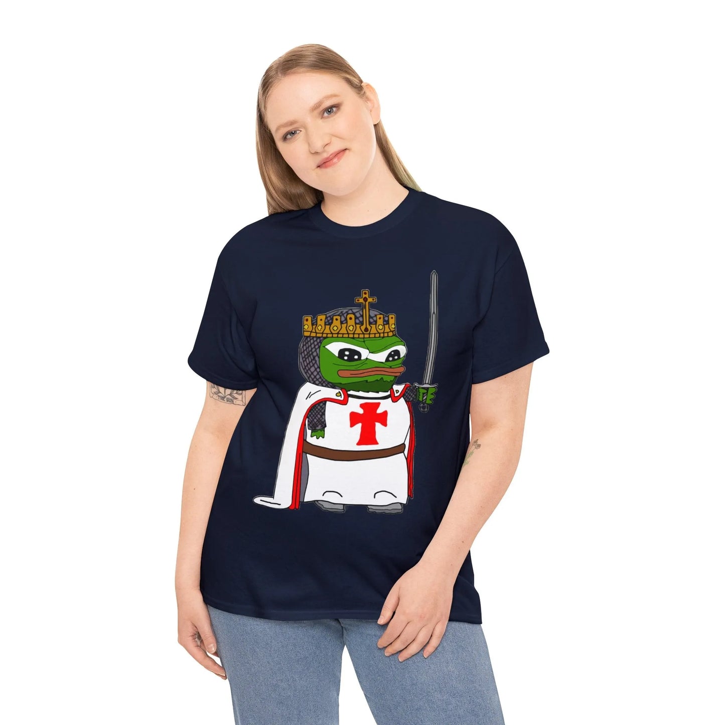 Pepe the Frog Crusader Knight T-Shirt - Deus Vult Meme - 4LibertyShop.com