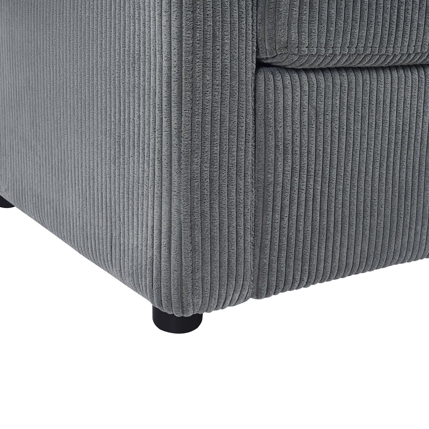 Sleeper Sofa With Foldable Mattress, USB Ports, Side Table & Storage Pocket