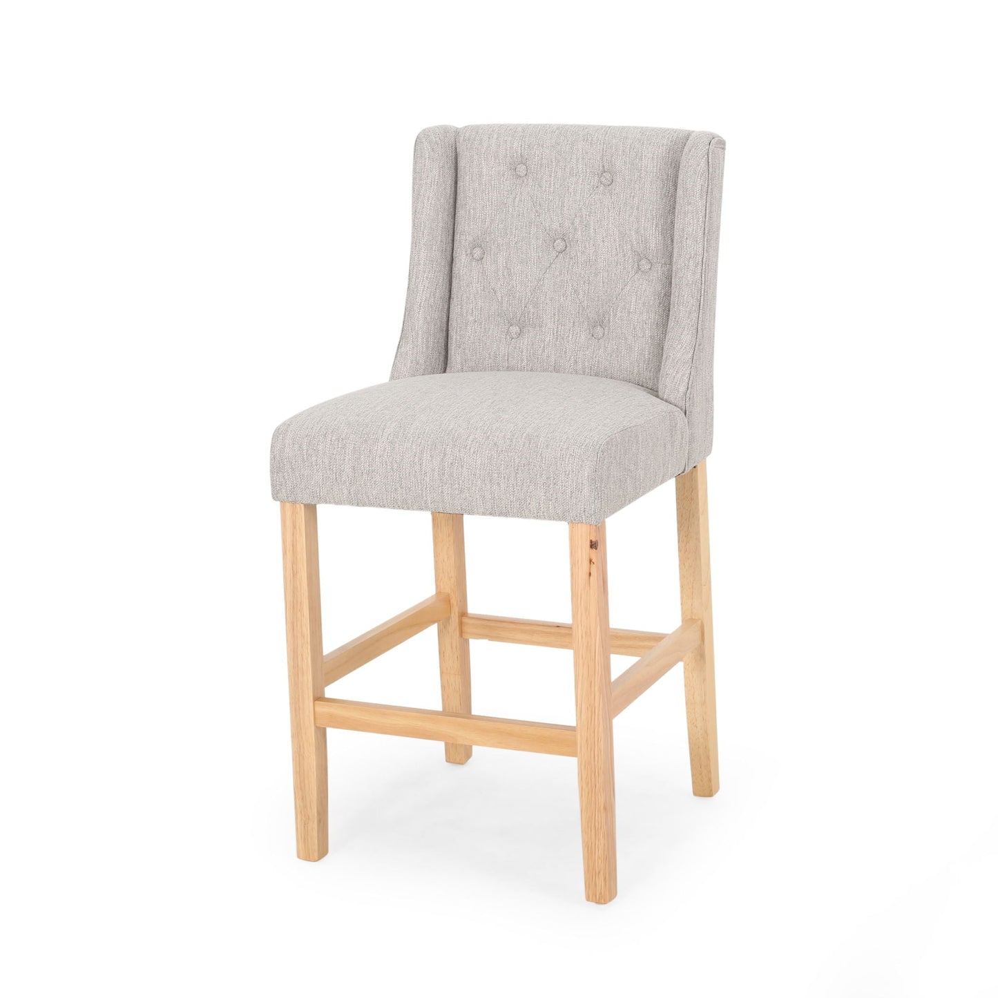 Vienna Contemporary Fabric Tufted & Wingback Counter Stools (Set of 2)