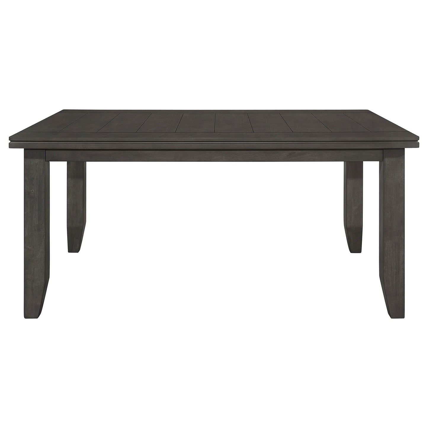 Dexter - Rectangular Plank Top Dining Table - Dark Gray