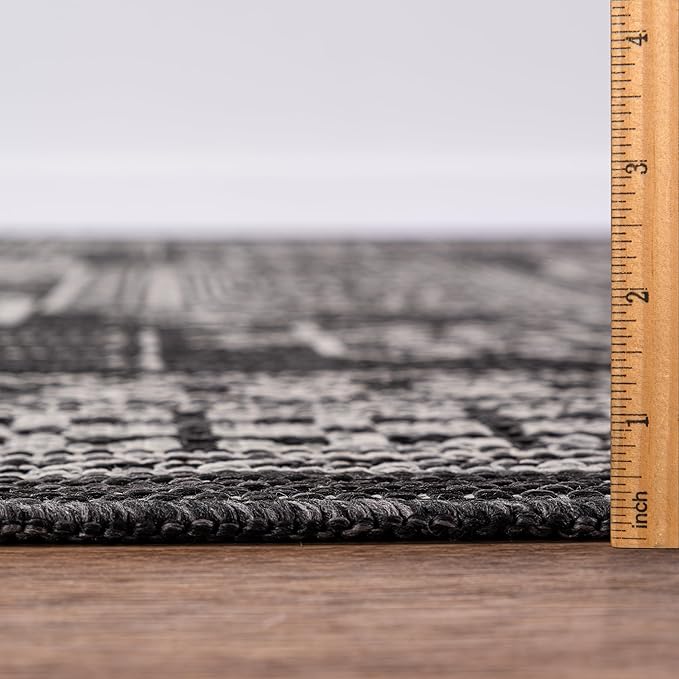 Keen Home Design Terrace Outdoor Area Rug - 9x12 Washable Indoor/Outdoor Rug for Patio, Kitchen, Balcony, Beach, Garden, Deck and Porch, Size: 8'10"x12'