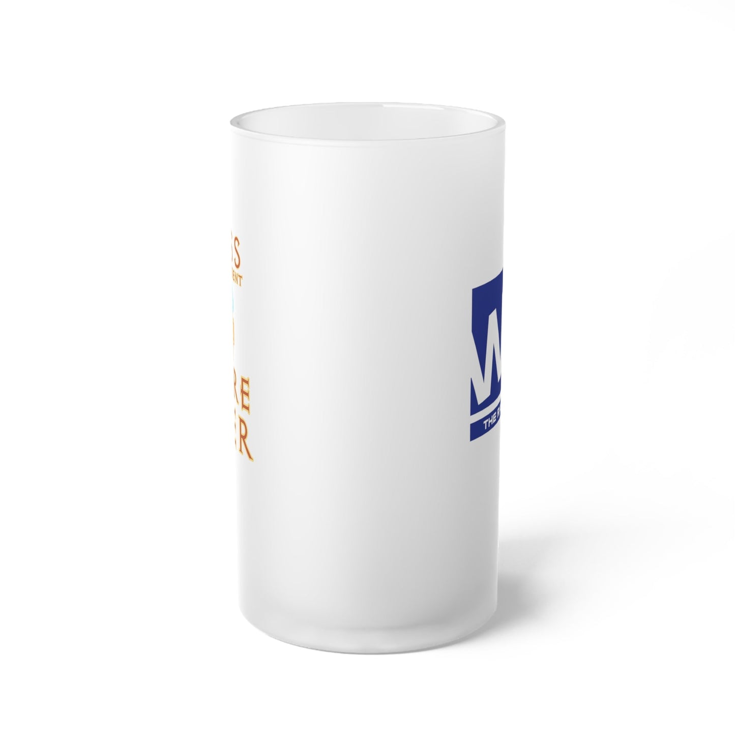 Walton & Johnson: Less Government More Beer Frosted Glass Beer Mug - 4LibertyShop.com